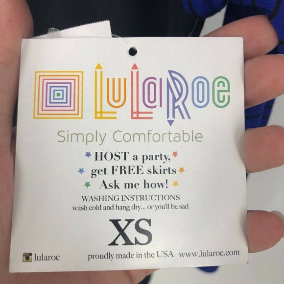 LAST CHANCE!  Lularoe Top XS Randy Tee Simply Comfort Shirt - Picture 6 of 8